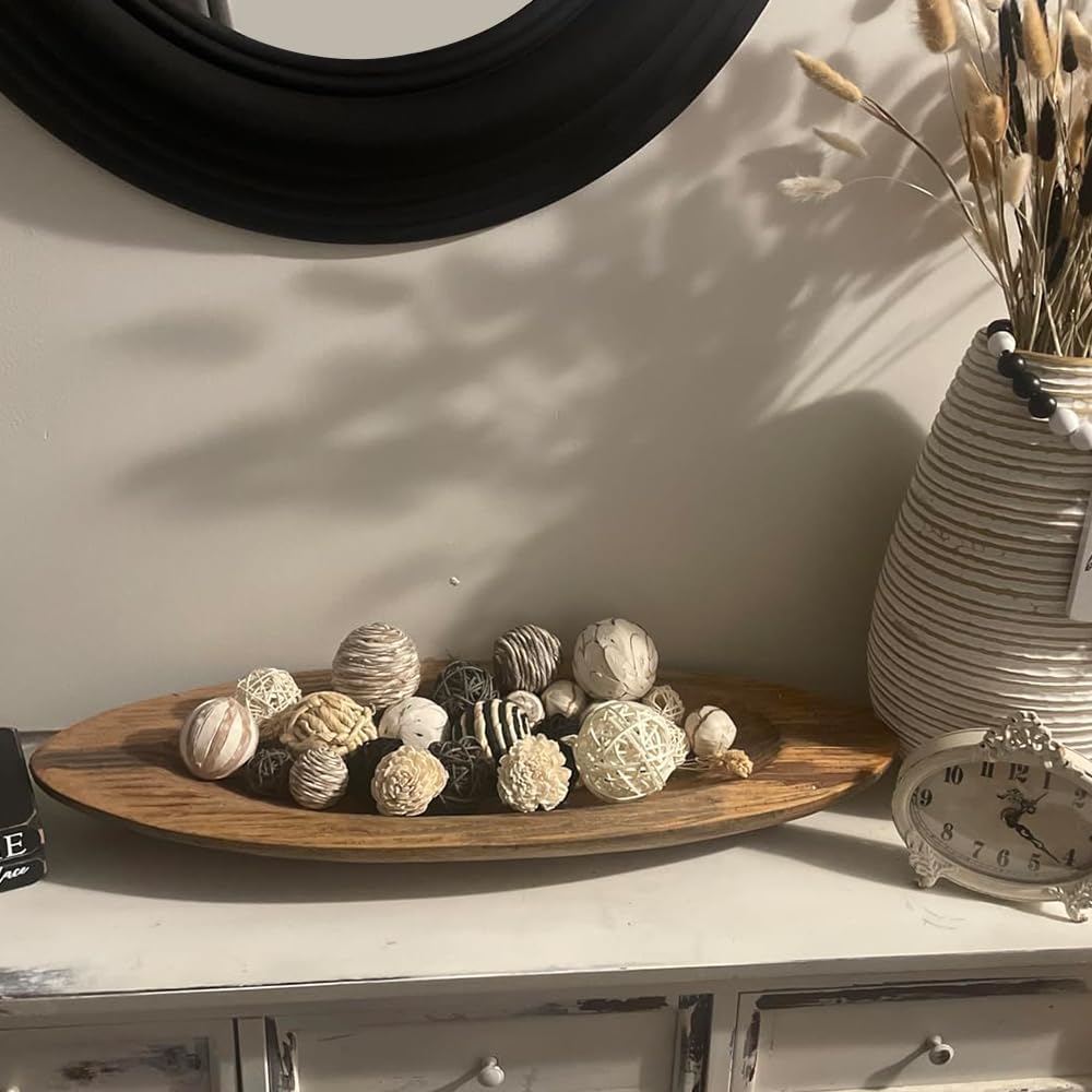 Large Decorative Balls for Bowls, Black White