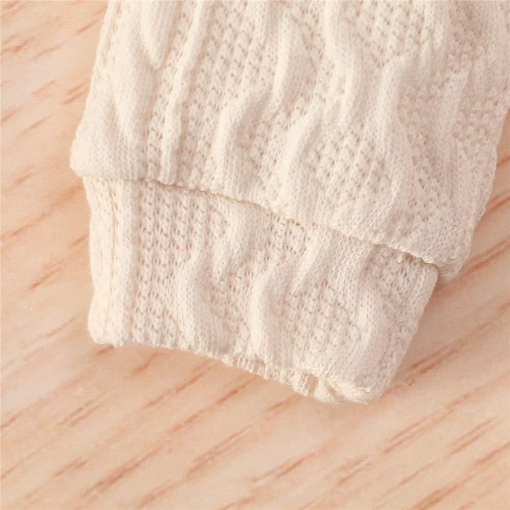 Newborn Baby Girl Boy Winter Outfit Knitted Pants Set Knit Sweater Romper Leggings Infant Clothes 2Pcs