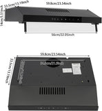 36 Inch Copper Island Mount Range Hood 610 CFM LED Lights Dishwasher-Safe Baffle Filters