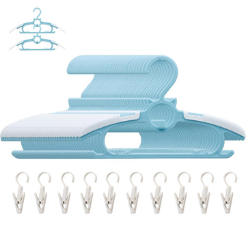 Baby Hangers, 50pcs Space Saving Blue Kids Hangers