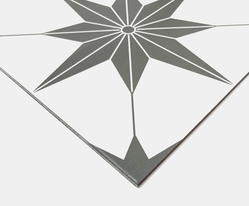 12x12 TrueNorth Geometric Pattern Modern Encaustic Style Ceramic Wall Floor Tile (12)