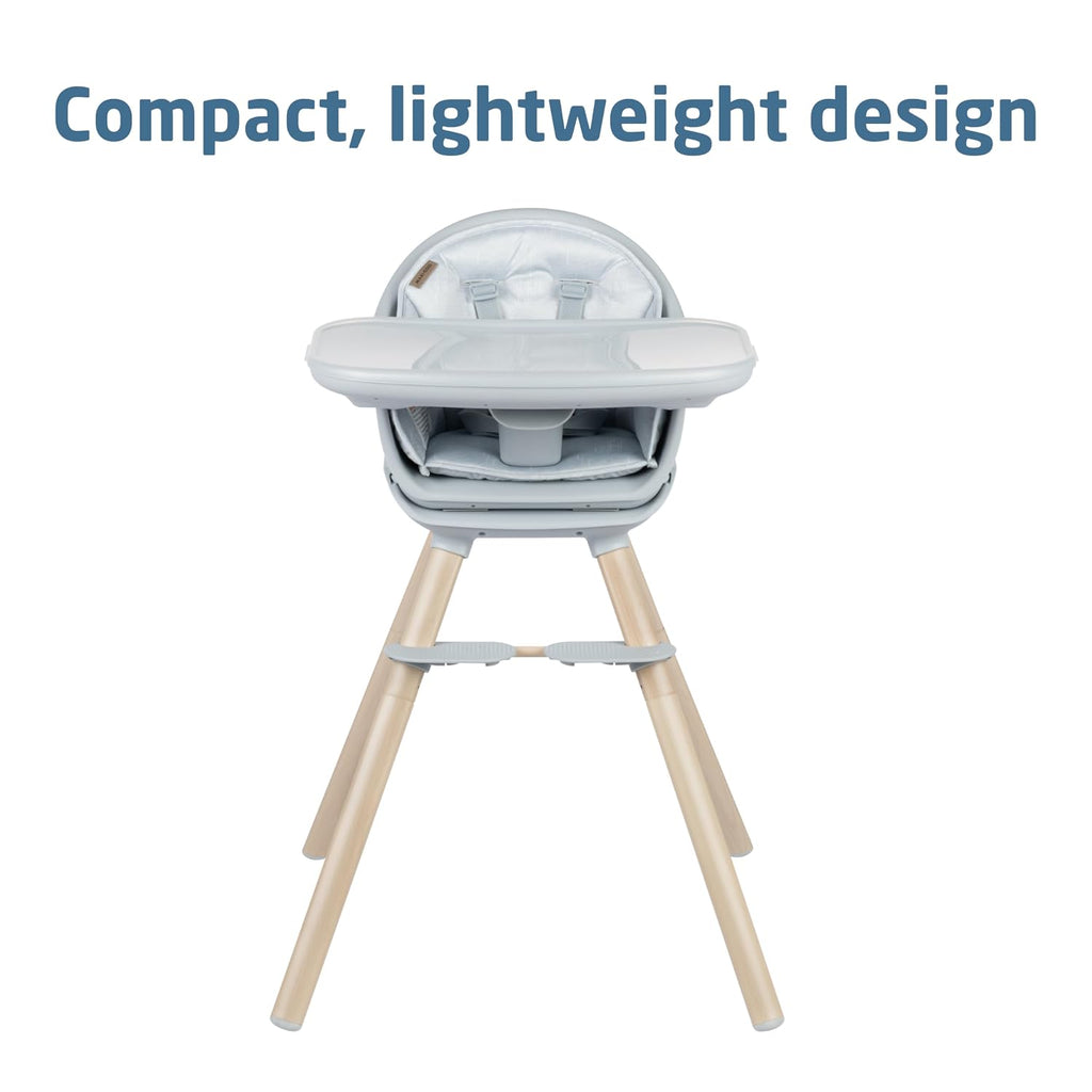 Moa 8-in-1 High Chairs for Babies and Toddlers, Machine Washable Infant High Chair, Compact, Convertible to Booster