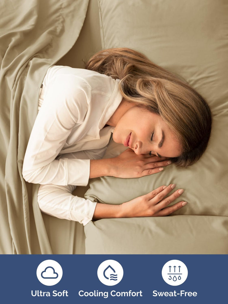 Extra Deep King Sheet Set - 6 Piece Breathable and Cooling Sheets - Hotel Luxury Bedding for Women, Men, Kids & Teens