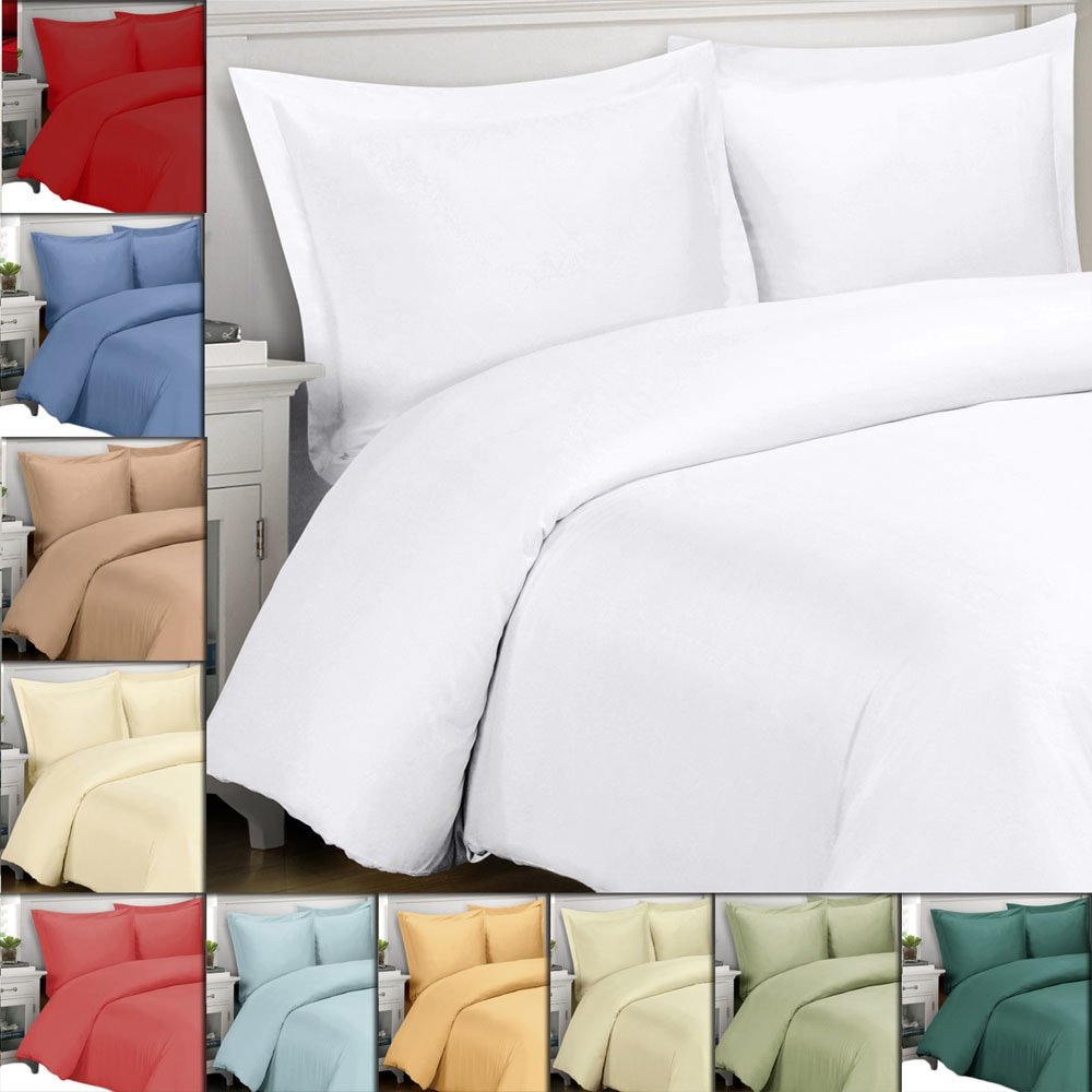 King/Cal-King Red Silky Soft 100% Luxury Viscose Made from Bamboo, Duvet Covers 100% Viscose from Bamboo Duvet Cover