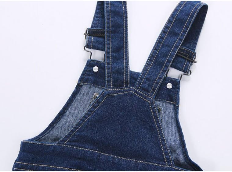 Cute Baby Boys Clothes Toddler Jumpsuit Rompers Jean Overalls Set with Stripe T-Shirt
