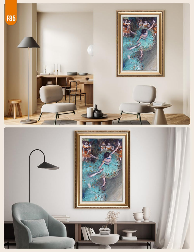 Dancer in Green Custom Framed Wall Art, 40x28