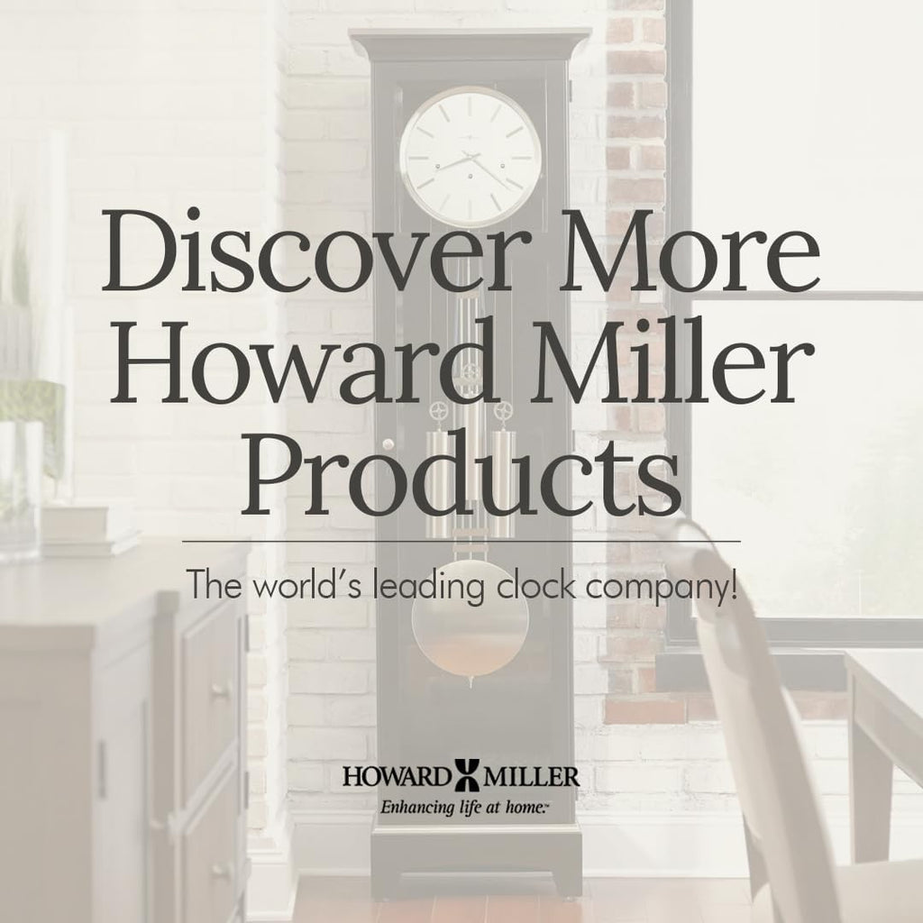 Howard Miller Seeley Mantel Clock - Antique Tabletop Clock with Quartz Movement, Bent Iron Frame, Industrial Style