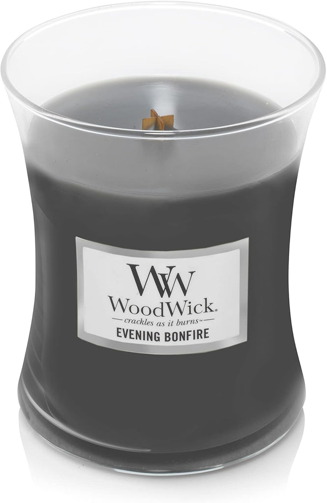 Ellipse Scented Candle, Frasier Fir, 16oz | Up to 50 Hours Burn Time & Medium Hourglass Candle, Evening Bonfire