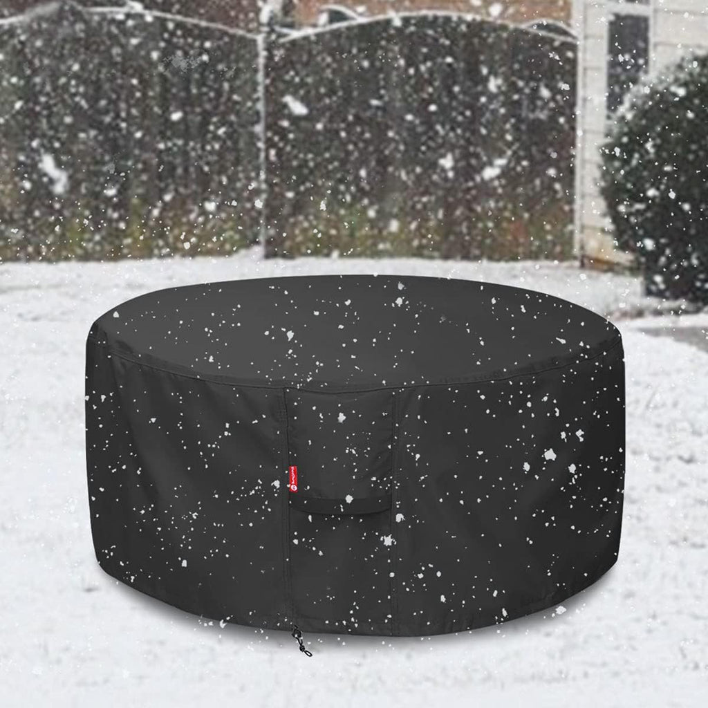 Fire Pit Cover 36"x34", Waterproof Fabric 600D Polyester