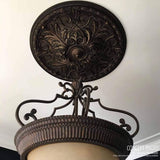 13"OD x 1 3/8"P Whitman Ceiling Medallion, Fits Canopies up to 5-1/2", 2 Piece