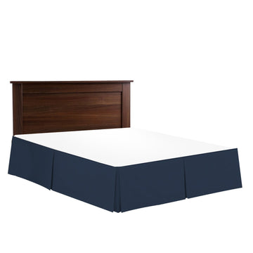 1500 Premium Hotel Pleated Tailored Bed Skirt - 14 Inch Drop Dust Ruffle, Soft Brushed Microfiber, Wrinkle & Fade