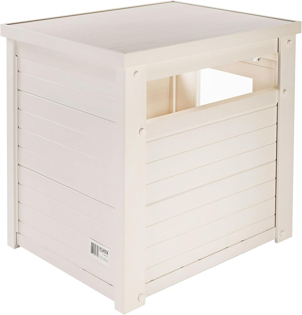 Litter Box Enclosure, Standard, Antique White