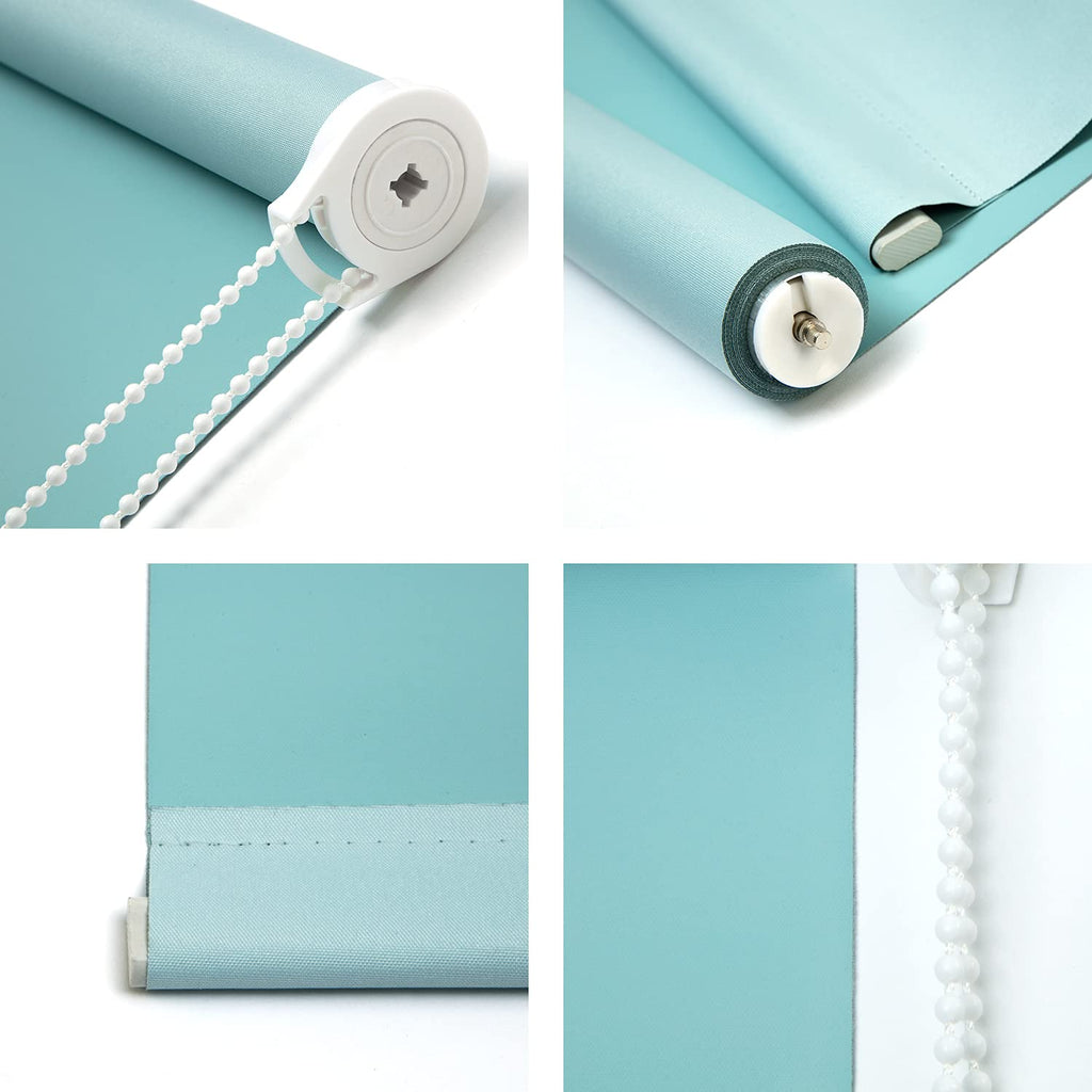 Blackout Roller Shades for Window Duck Egg Blue
