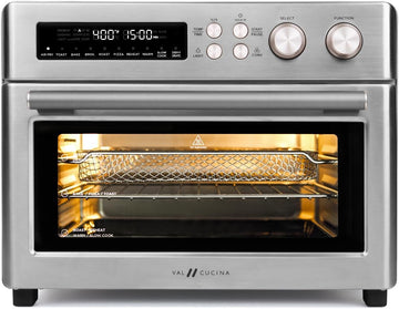 Infrared Heating Air Fryer Toaster Oven, Extra Large Countertop Convection Oven 10-in-1 Combo, 6-Sli