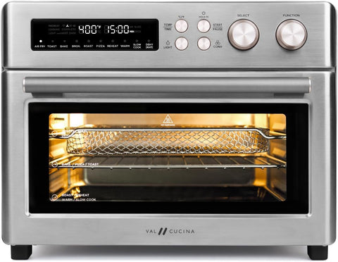 Infrared Heating Air Fryer Toaster Oven, Extra Large Countertop Convection Oven 10-in-1 Combo, 6-Sli