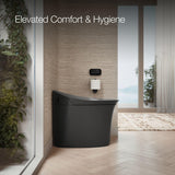 K-5401-PA Veil Dual Flush One Piece Elongated Chair Height Intelligent Toilet - Seat Included with Quiet Close Lid