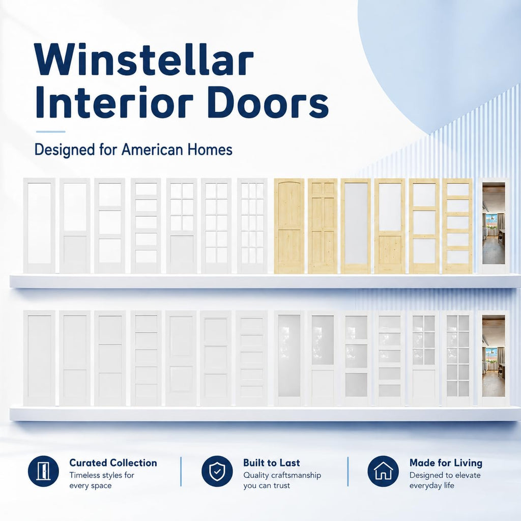 32x80 Interior Door Slab, 1 Panel Solid Core Doors, Bedroom Door, Wooden Doors