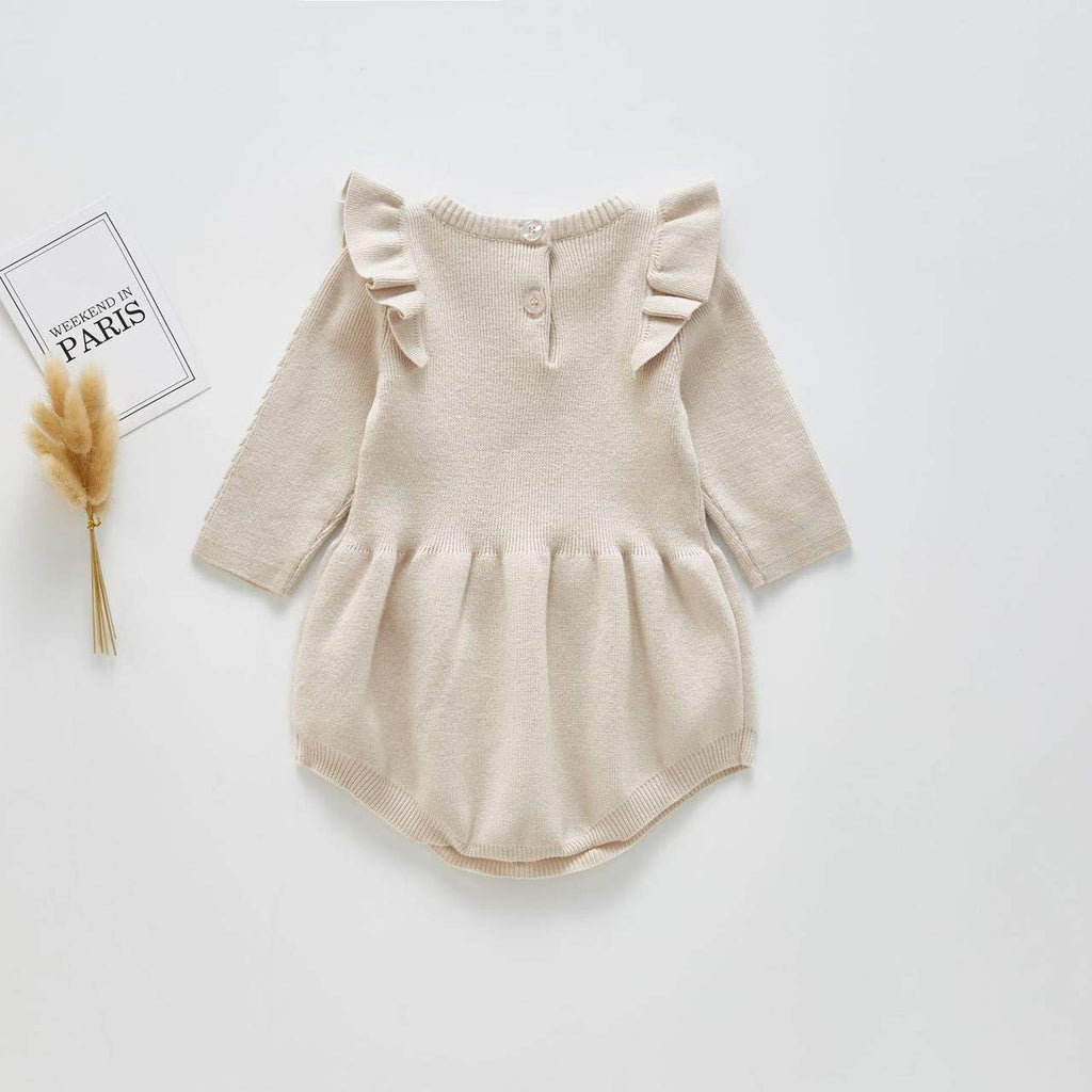 Newborn Baby Girl Sweater Romper Infant Toddler Long Sleeve Knit Romper Sweater Fall Winter Outfit Fall Outfit for