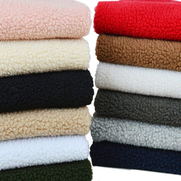 63 inch Sherpa Fleece Lining Fabric Lambskin Thermal Lined Material (Dark Gray)