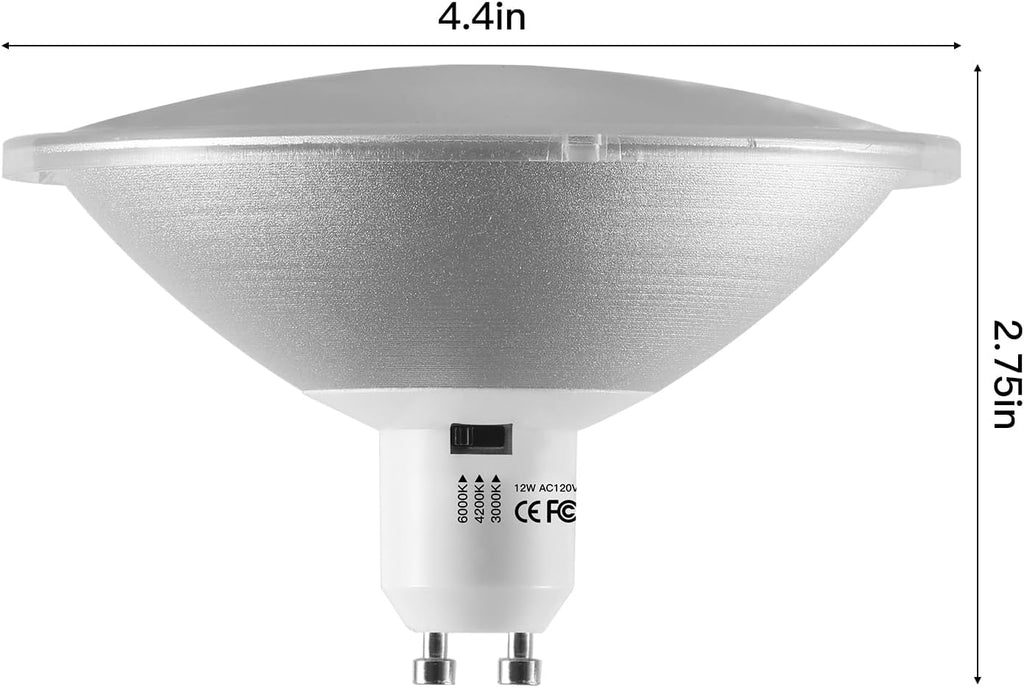Dimmable 75R111 GU10 LED Bulbs, 100W AR111 Halogen Flood Light Equivalent, 3 Color Selectable Warm White Neutral