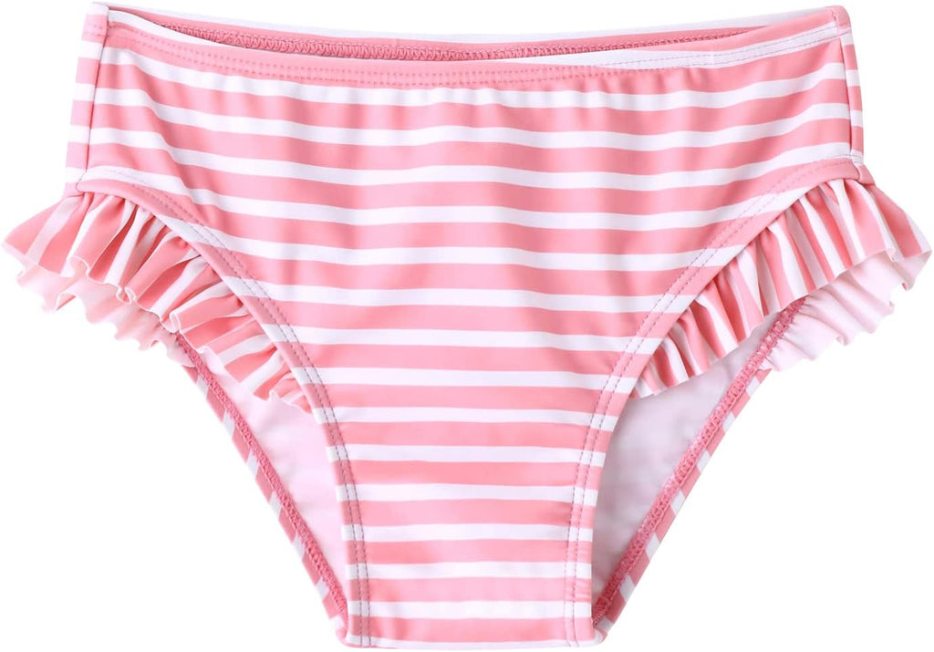Toddler and Little Girls Rash Guard Sets with Bikini Bottom Swimwear