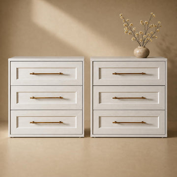 Blake Dresser, Night Stand (White Oak, Set of 2)