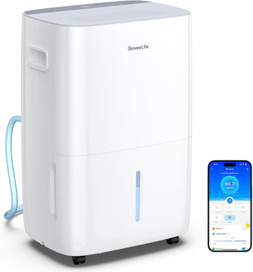Dehumidifier for Home 4,500 Sq.Ft, 50 to 137 Pint Smart Auto Humidity Control, Drain Hose, 2.0Gal Bucket
