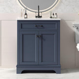 28" Modern Bathroom Vanity with Ceramic Sink
