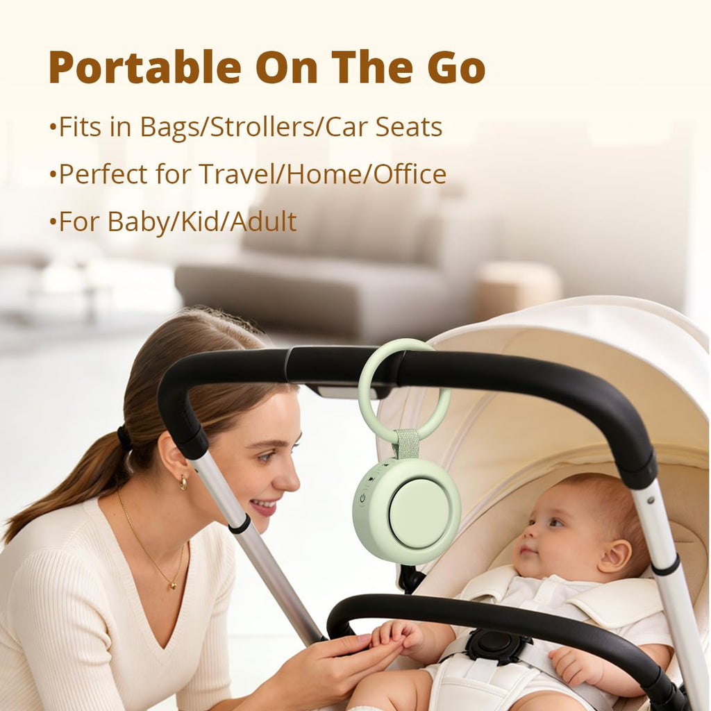 Portable Sound White Noise Machine Baby Shushing Sleep Soother 30 Sounds for Baby Kids Adults Pets 4 Timers Memory Function
