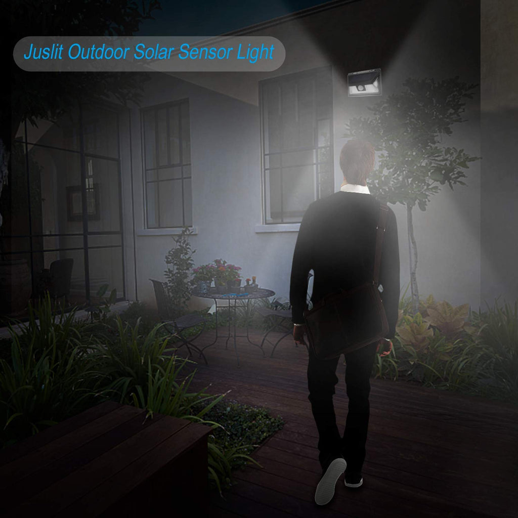 Upgrade with Magnet 3Pack Solar Motion Sensor Lights, Ultra Bright Outdoor Lights, 270 ° Wide Angle Waterproof Safety