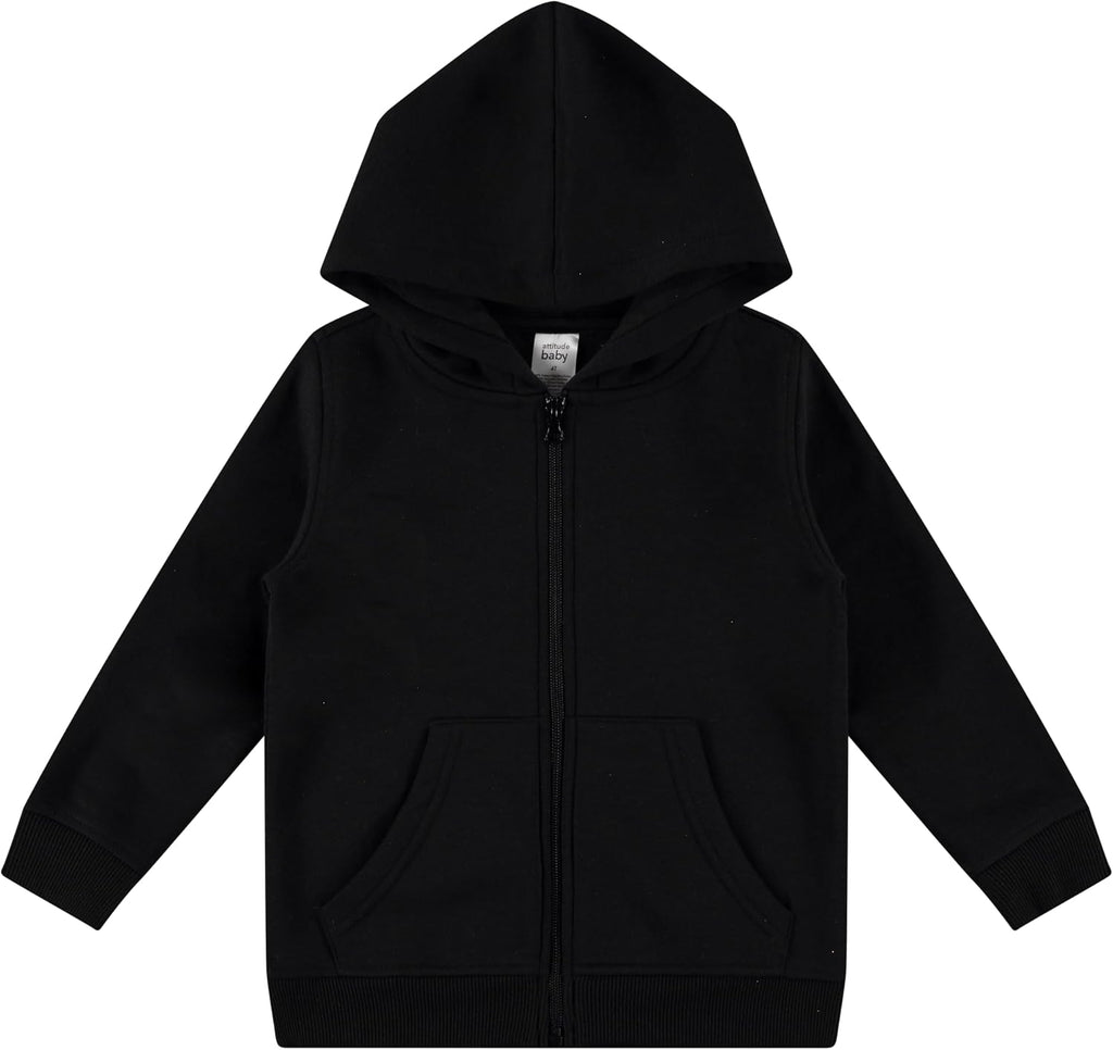 Pack Toddler Zip-Up Hoodies for Boys and Girls - Colorful Cotton Blend Sweatshirts with Pockets - Sizes 12M to