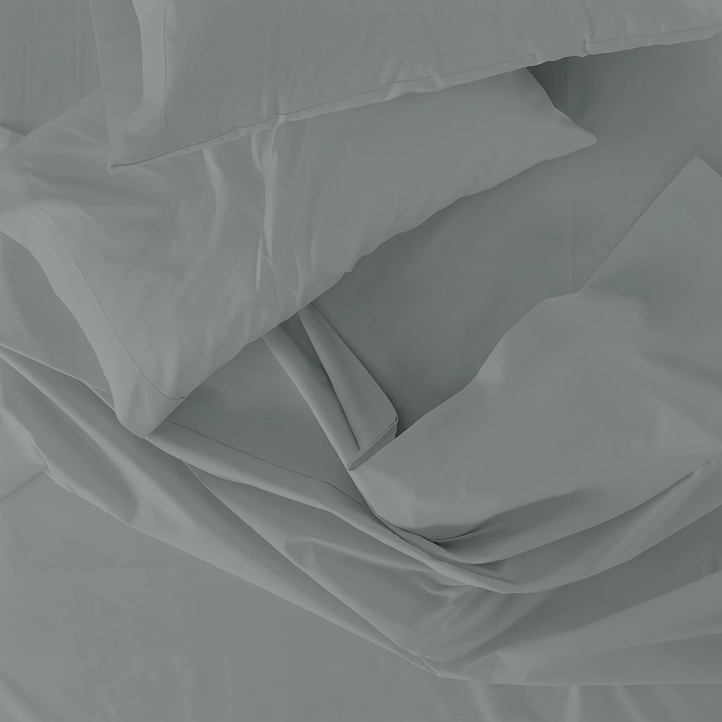800 Thread Count Sateen King Sheet Set - 100% Peruvian Pima Cotton, 4 Piece (Flat, Fitted, 2 Pillowcases) - Cooling