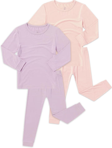 Bamboo Viscose Pajamas Toddler Boys Solid Pjs,4 Piece