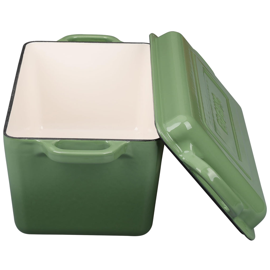 Enameled Cast Iron Dutch Oven, Oblong Bread Oven for Sourdough Bread Baking, Baking Pan, Dual Handles, Oven Safe, 4