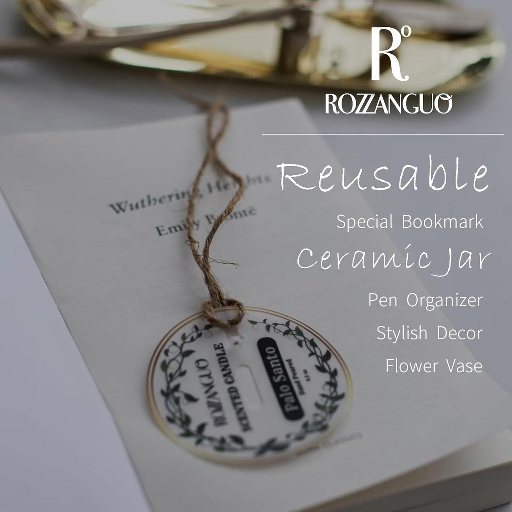 Luxury Textured Ceramic Jar Scented Candle | Non Toxic 100% Natural Coconut & Soy Wax Blend Cotton Wick | 5.2oz