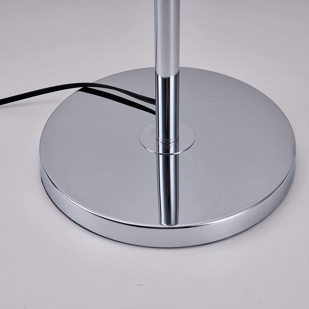 Modern Style Crystals Floor Lamp Chrome Finish and Plentiful Crystals for Reading Corner Lamp Cafe, Den, Living Room