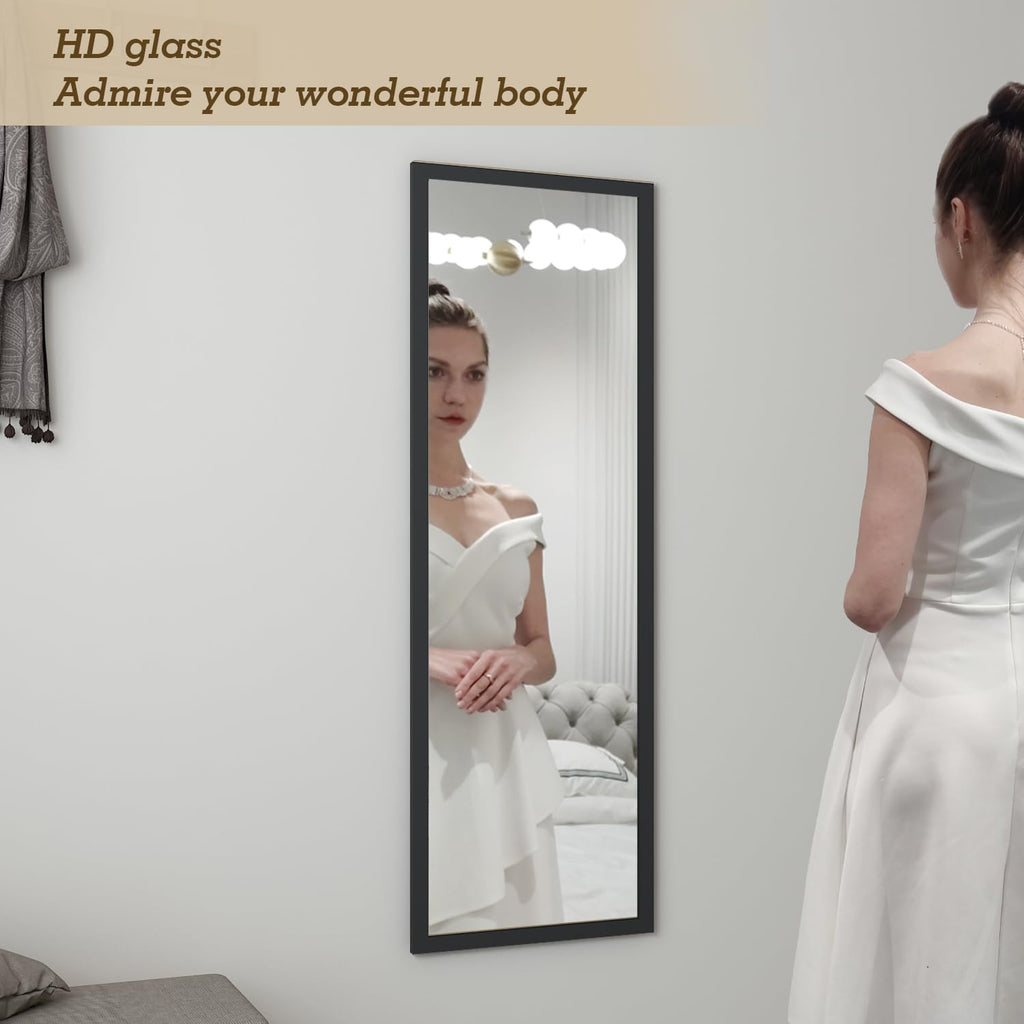 Full Body Length Door Hanging Wall Mounted Mirror Over the Door