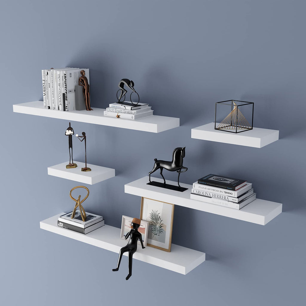 Simons Floating Wall Shelf Ledge Shelves(36-inch, White)
