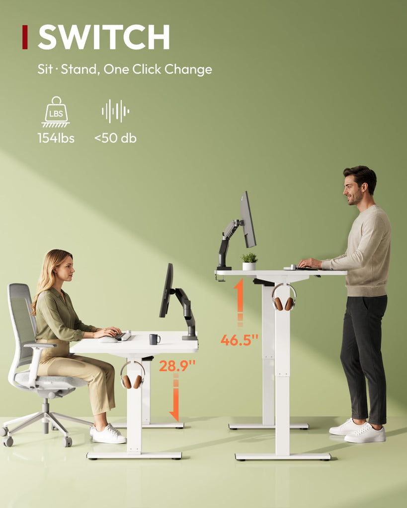 71x32'' Large Height Adjustable Ergonomic Electric Standing Desk