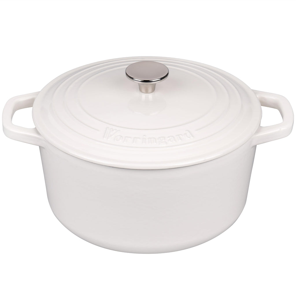 Enameled Cast Iron Dutch Oven Pot with Lid, for Bread Baking, Round Bread Oven- include Sourdough Bread Baking
