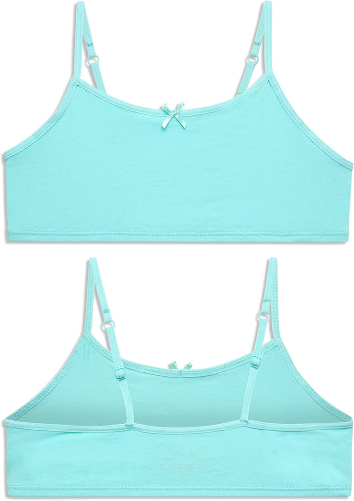 Girls Training Bras 10 Pack Soft Cotton Cami Everyday Bras