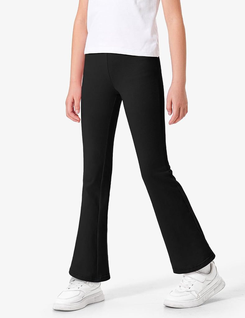 5 Pack Girls Flare Leggings Kids Bell Bottom Pants Cotton Clothes