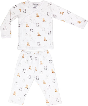 Long Sleeve Kimono Set 100% Peruvian Pima Cotton - Baby Unisex