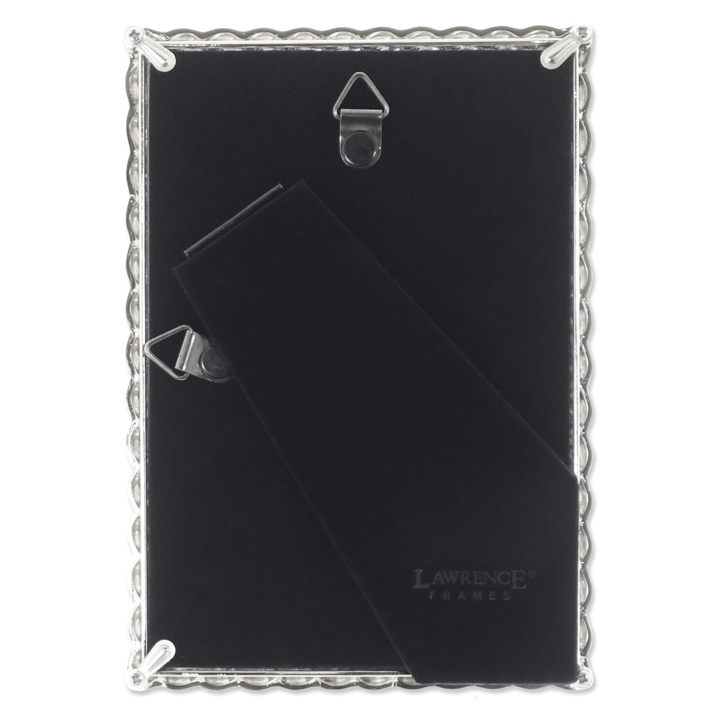 Metal Frame, Rope Design, Silver, 4x6