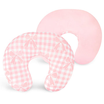 Nursing Pillow Cover, Soft Stretchy Nursing Cover for Breastfeeding Pillow, 1 Pack Reversible Removable Slipover for