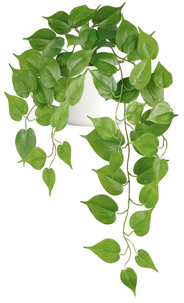 Fake Hanging Plants with Ceramic Pot, 25" Artificial Plants Indoor
