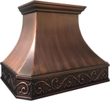 Copper Wall Mount Range Hood Baffle Filters