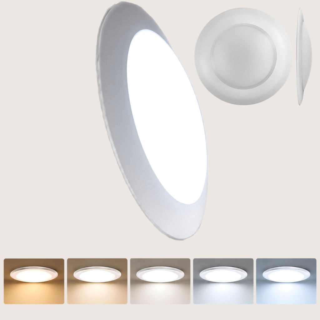 LED 7.5" Flush Mount Ceiling Light, Dimmable LED Lights, Disk Lights, Ceiling Light Fixture, 16.5W (120W Equivalent)