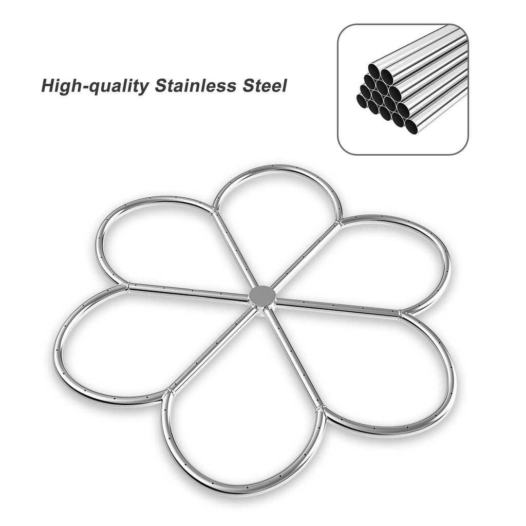 30-Inch 304 Stainless Steel Fire Pit Burner