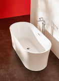 Whirlpool Tub Air Jetted Freestanding Bathtub Jericho 67 In White Acrylic with Fiberglass Backing 200 Aero Bubble